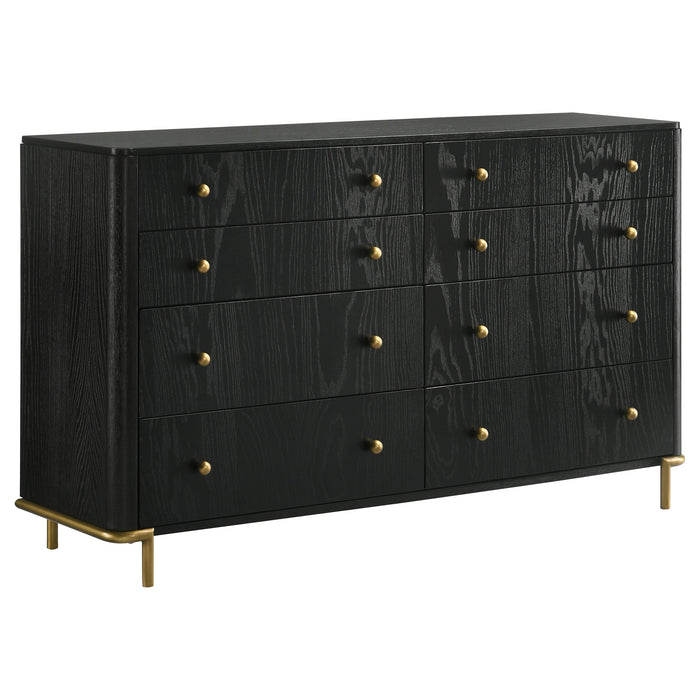 Arini   Bedroom Set Black and Natural