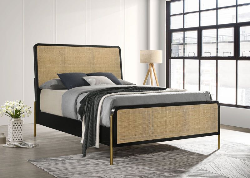 Arini Rattan Panel Bed