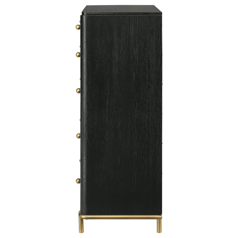 Cómoda de dormitorio Arini con 5 cajones