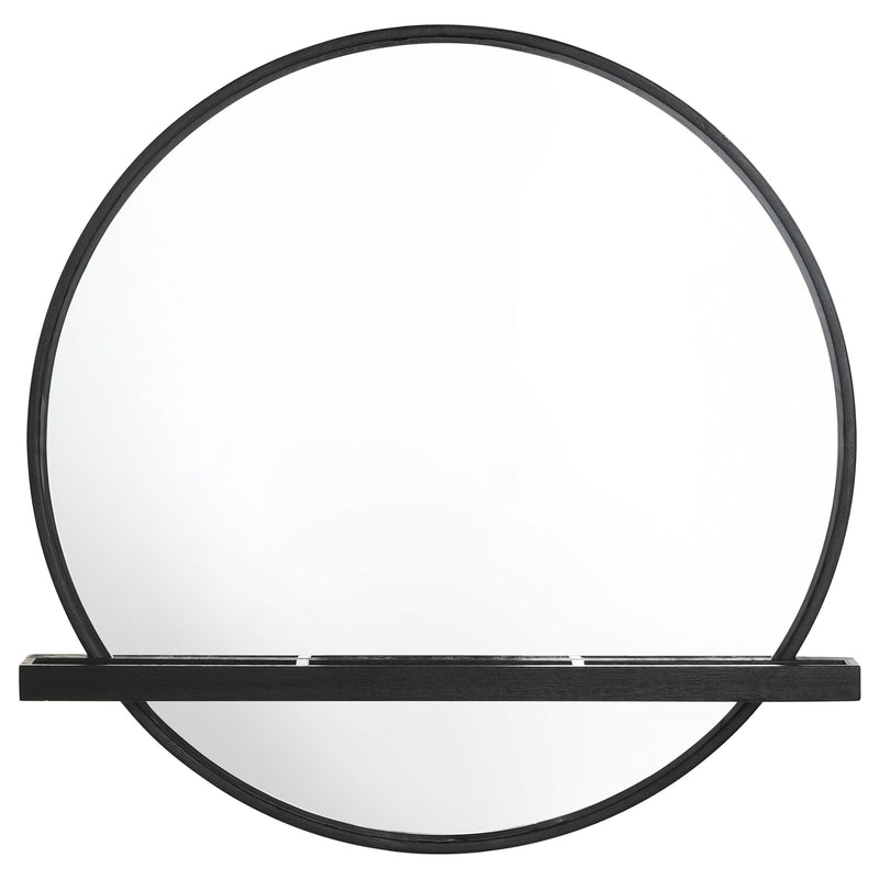 Espejo de pared Arini Round Vanity con estante