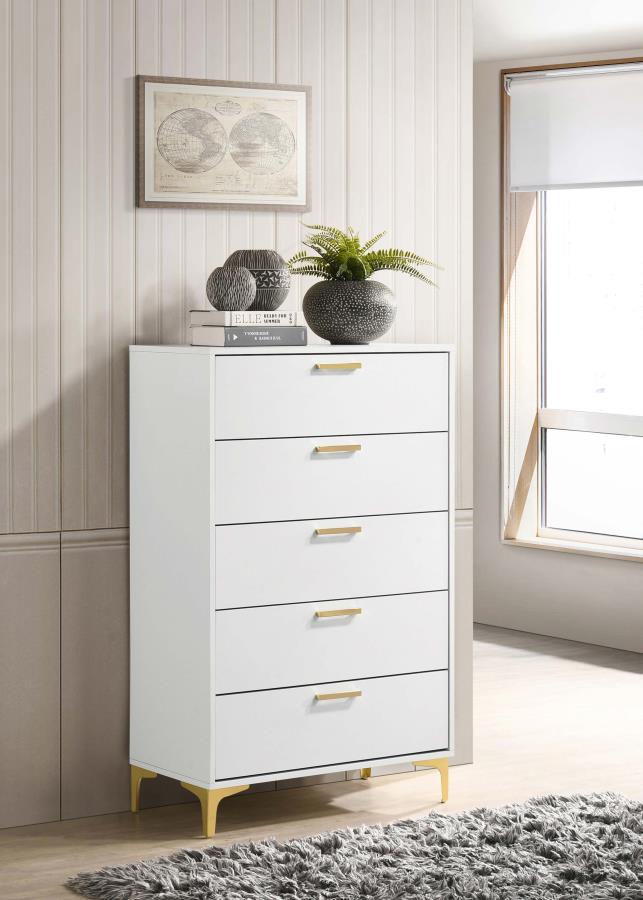 Cómoda de dormitorio Kendall de 5 cajones