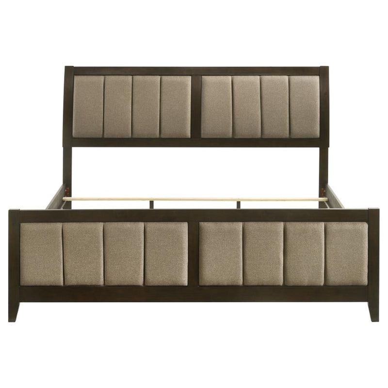Wilkes Vertical-Channel Upholstered Panel Bed