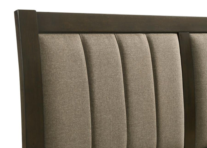 Wilkes Vertical-Channel Upholstered Panel Bed