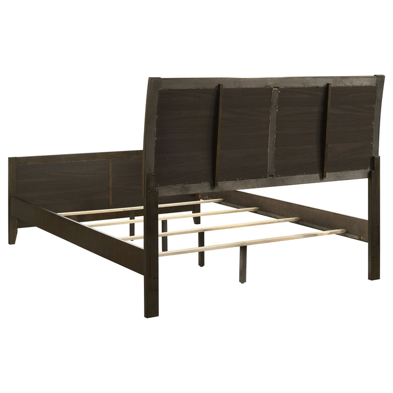 Cama tapizada Wilkes de 51 pulgadas Cacao Oscuro