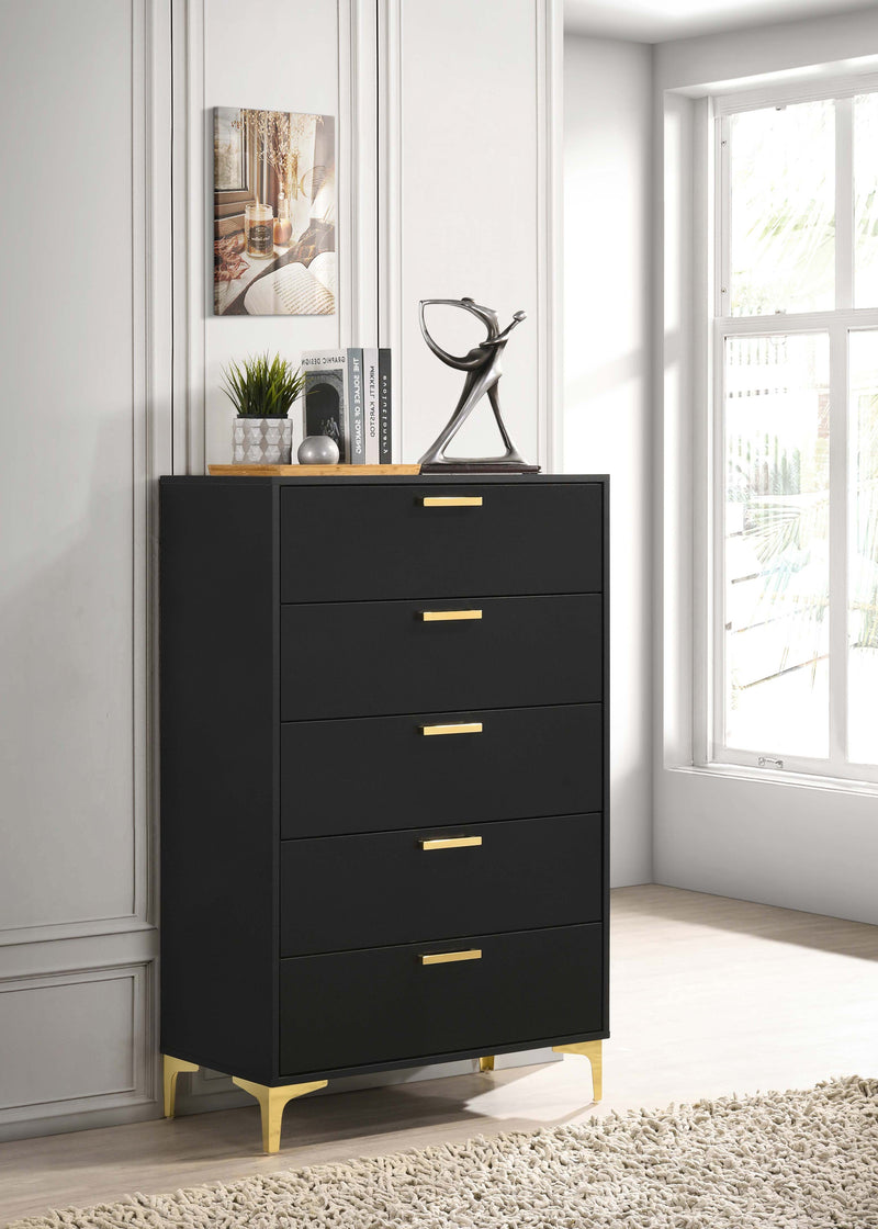 Cómoda de dormitorio Kendall de 5 cajones