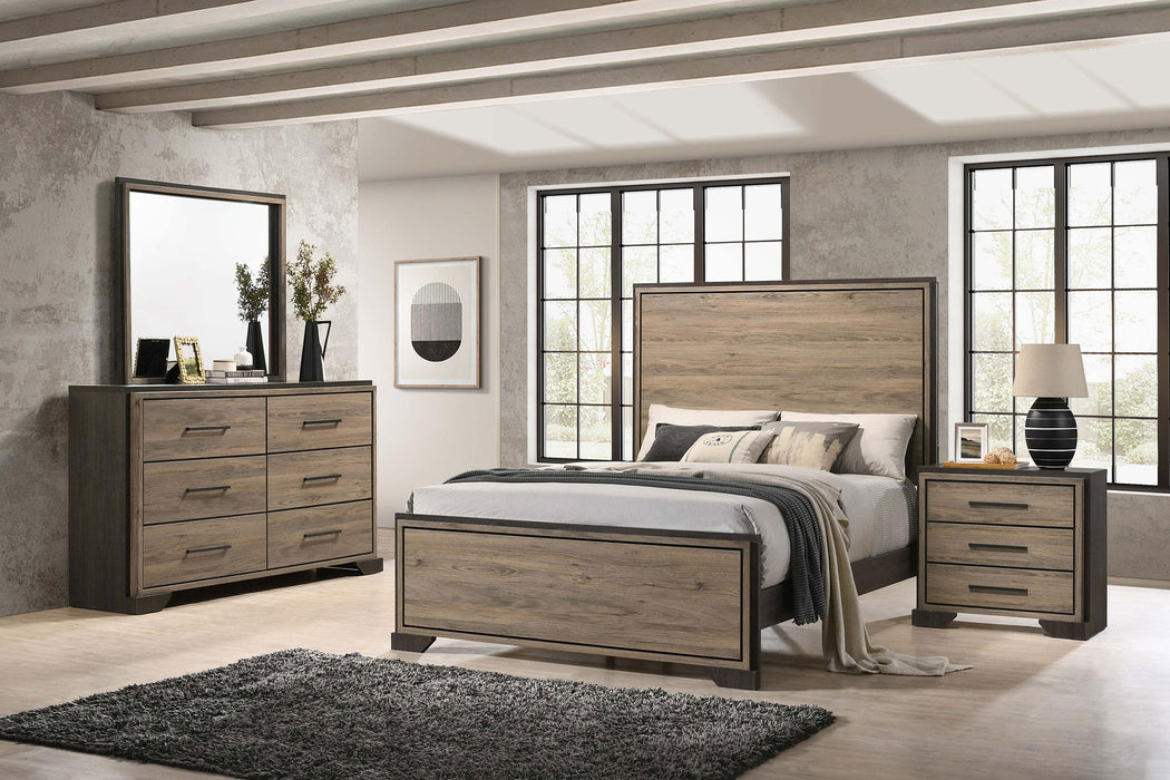 Baker   Bedroom Set Brown and Light Taupe