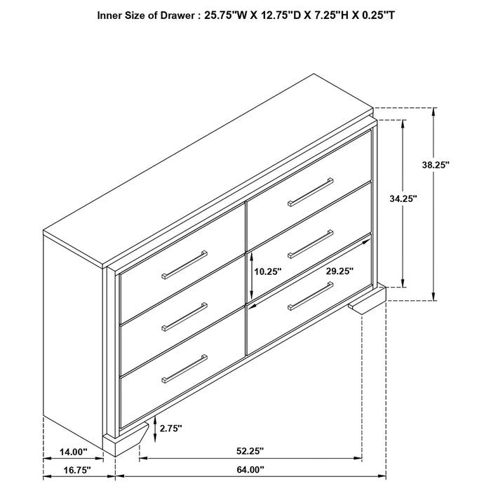 Baker   Bedroom Set Brown and Light Taupe