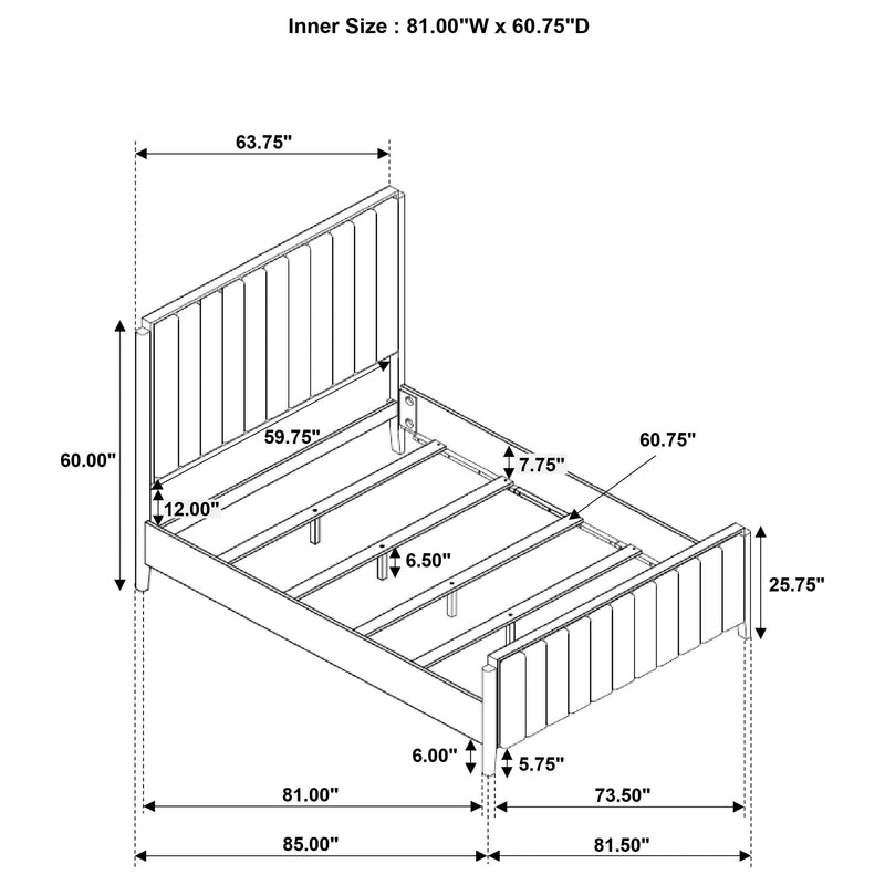 Brookmead 60-inch Upholstered Bed