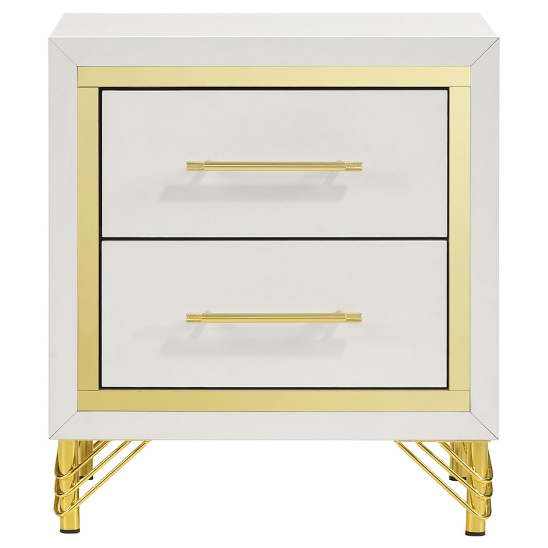 Juego de dormitorio Lucía Beige y Blanco
