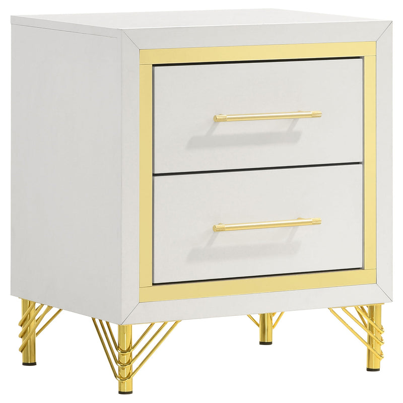 Lucia 2-drawer Nightstand Bedside Table