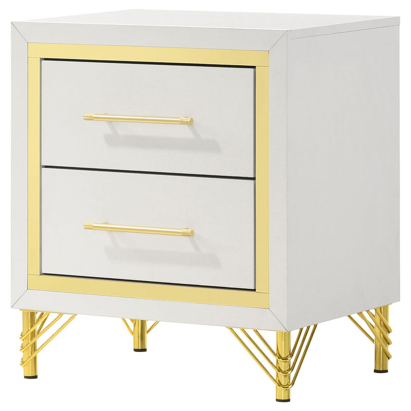 Lucia 2-drawer Nightstand Bedside Table