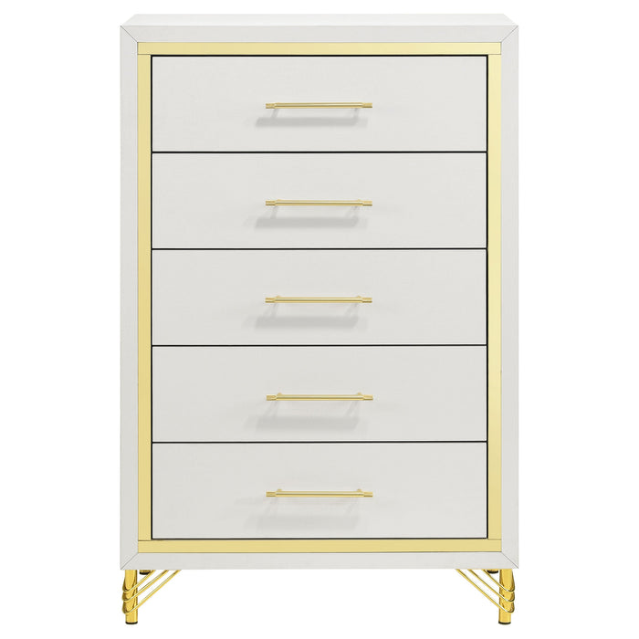 Lucia 5-drawer Bedroom Chest White