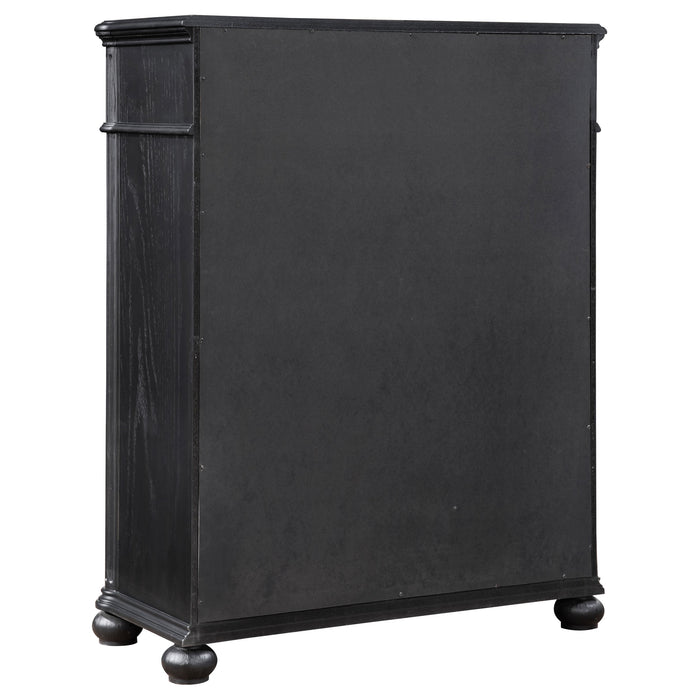 Celina 5-drawer Bedroom Chest Black