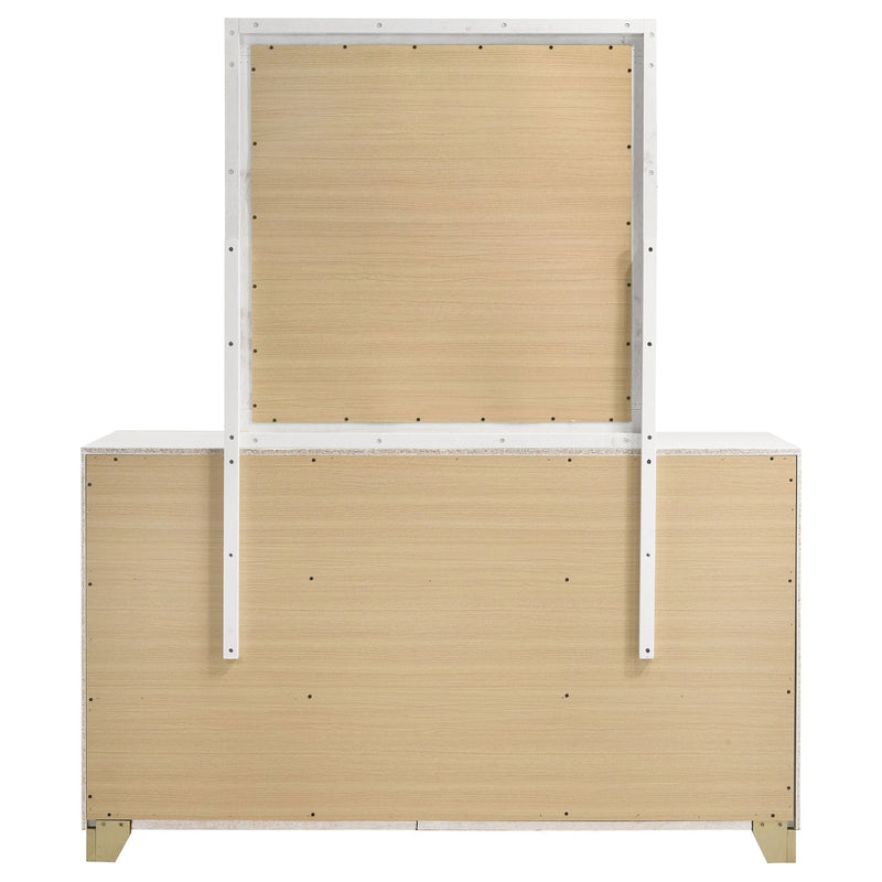 Cómoda Caraway de 6 cajones con espejo