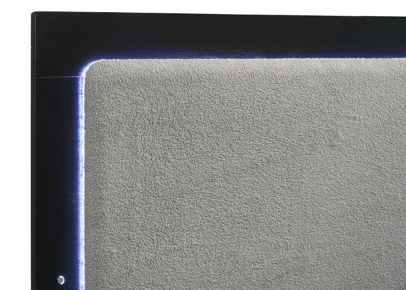 Caraway Wood LED Panel Bed