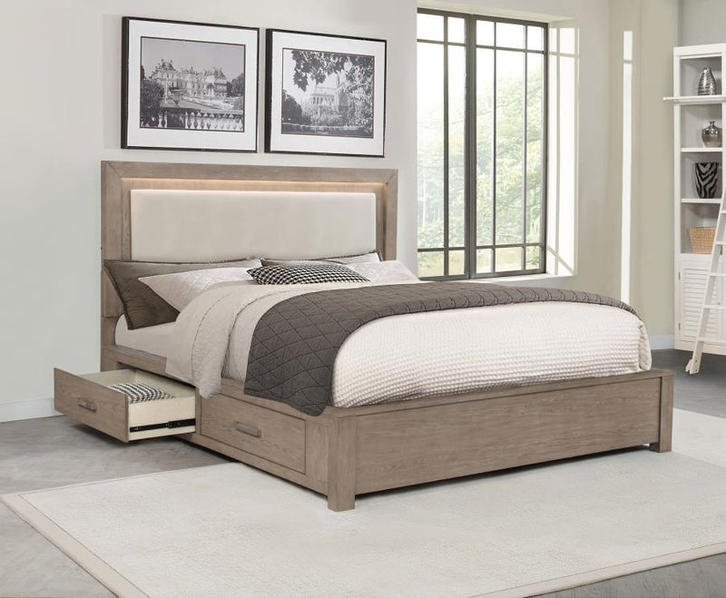 Kenora 56-inch LED Storage Bed