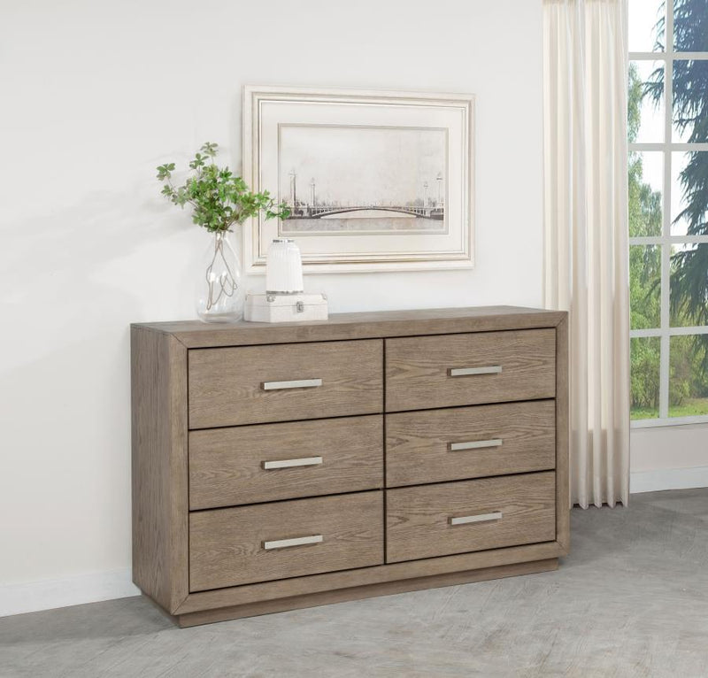 Kenora 6-drawer Dresser Barley Brown