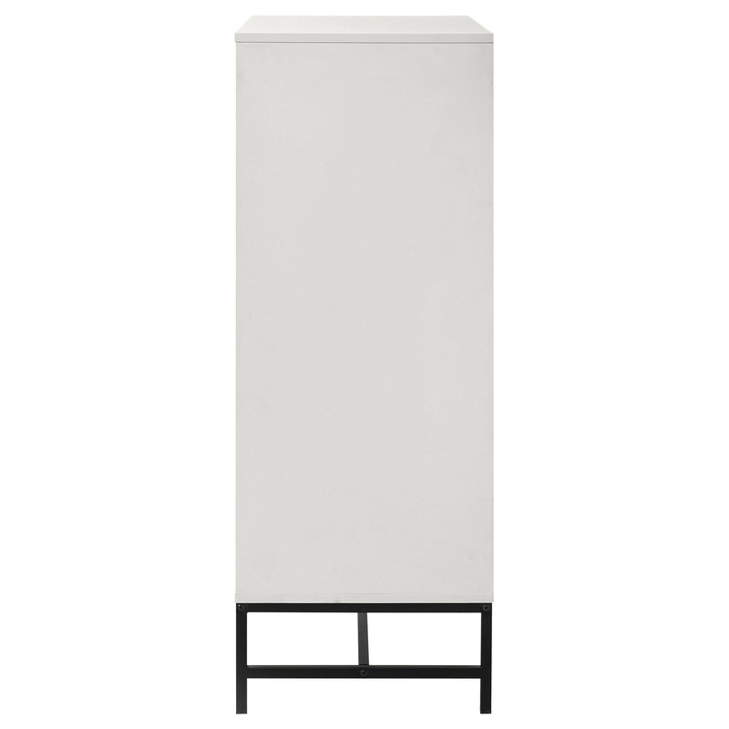 Cómoda Sonora de 4 cajones para dormitorio, color blanco