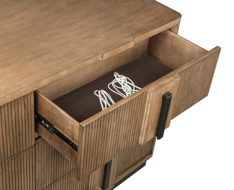 Juego de dormitorio Terrace Panel de fresno marrón