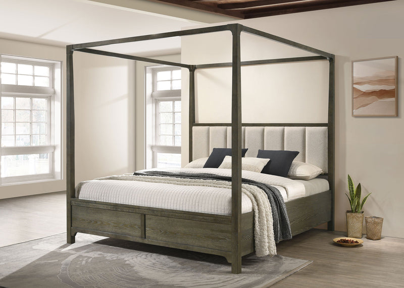 Cama con dosel Gran Park Cacao Oscuro