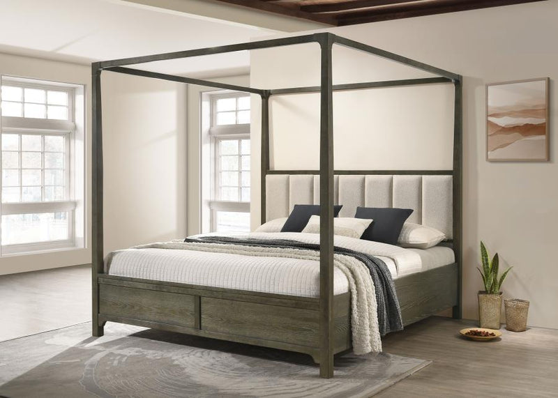 Cama con dosel Gran Park Cacao Oscuro