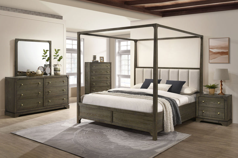 Cama con dosel Gran Park Cacao Oscuro