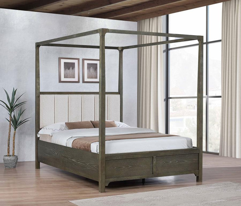 Cama con dosel Gran Park Cacao Oscuro