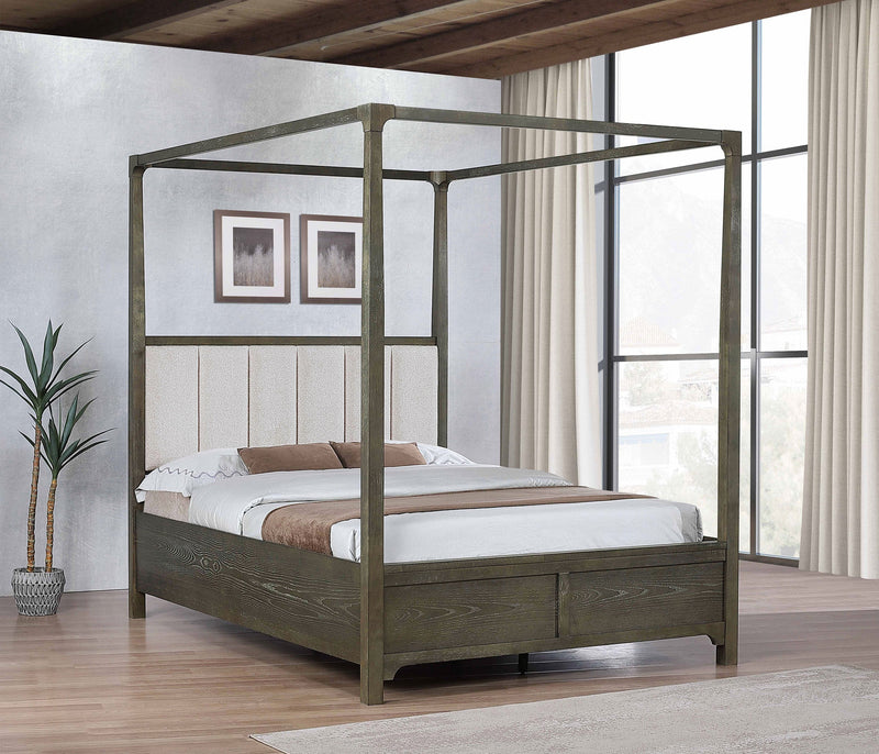 Cama con dosel Gran Park Cacao Oscuro
