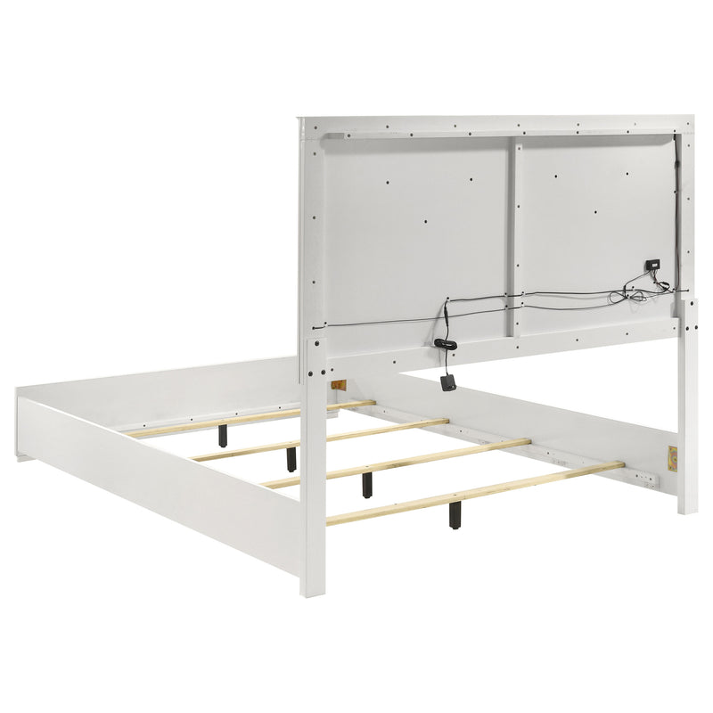 Juego de dormitorio Ives blanco de alto brillo