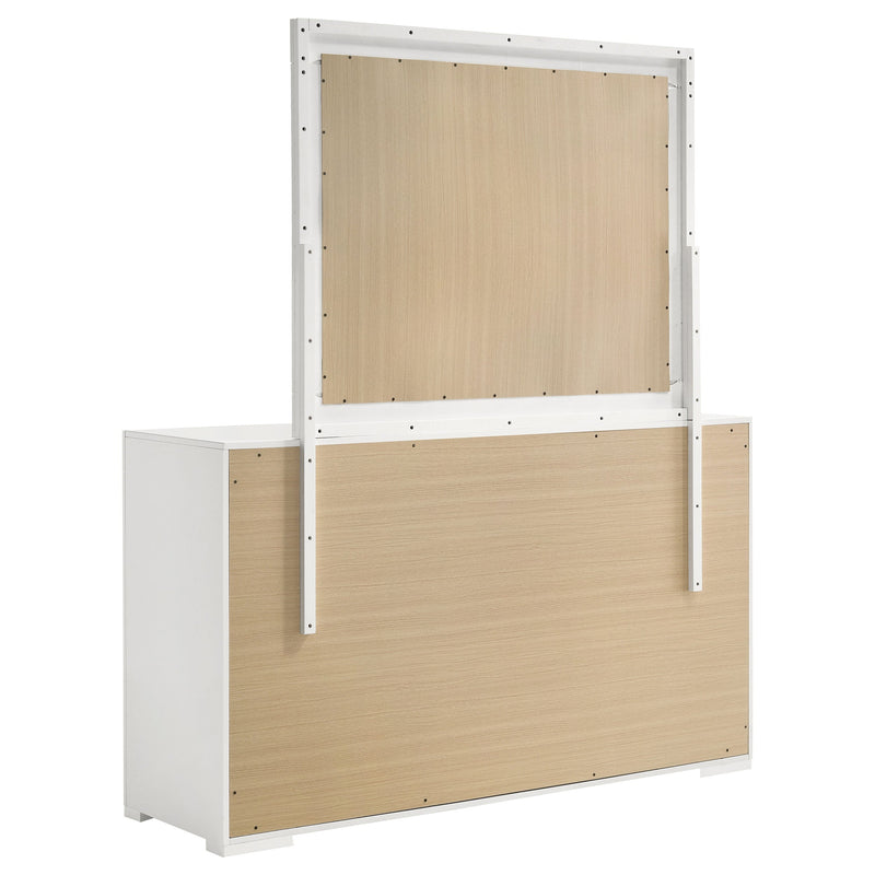 Ives 6-drawer Dresser and Mirror High Gloss