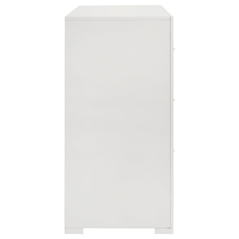 Ives 6-drawer Dresser Cabinet High Gloss