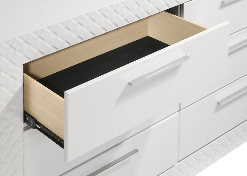 Ives 6-drawer Dresser Cabinet High Gloss