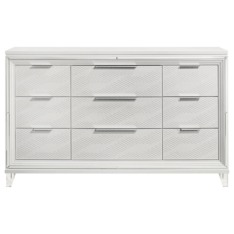 Marmore Cómoda de 9 Cajones Blanca