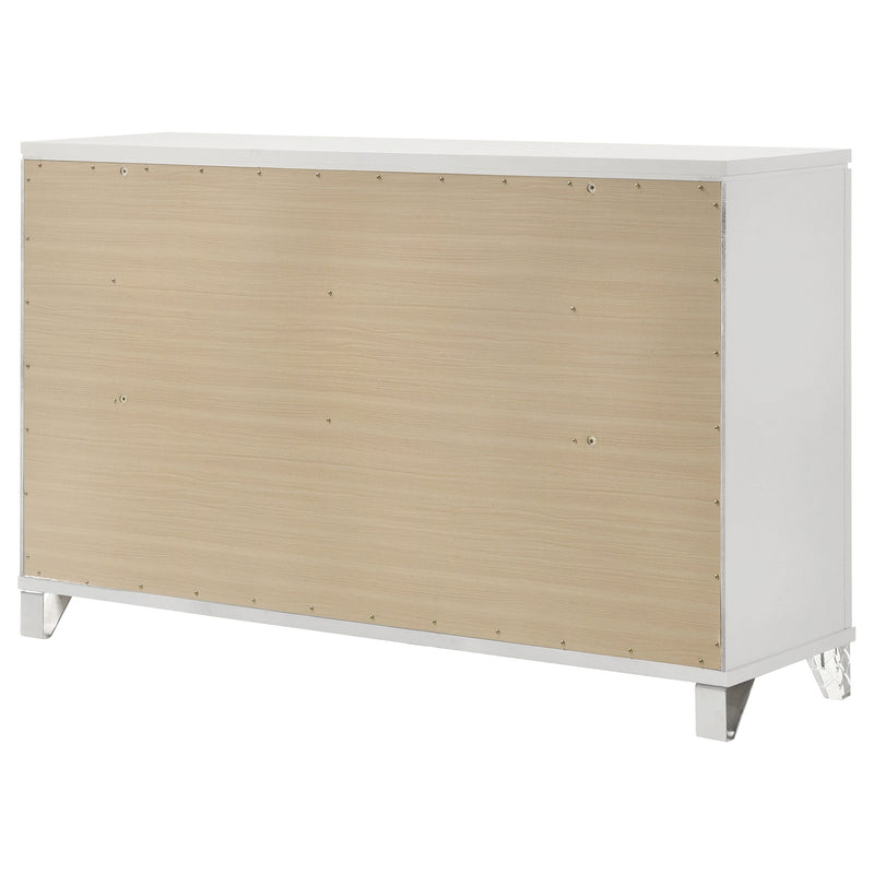 Marmore Cómoda de 9 Cajones Blanca