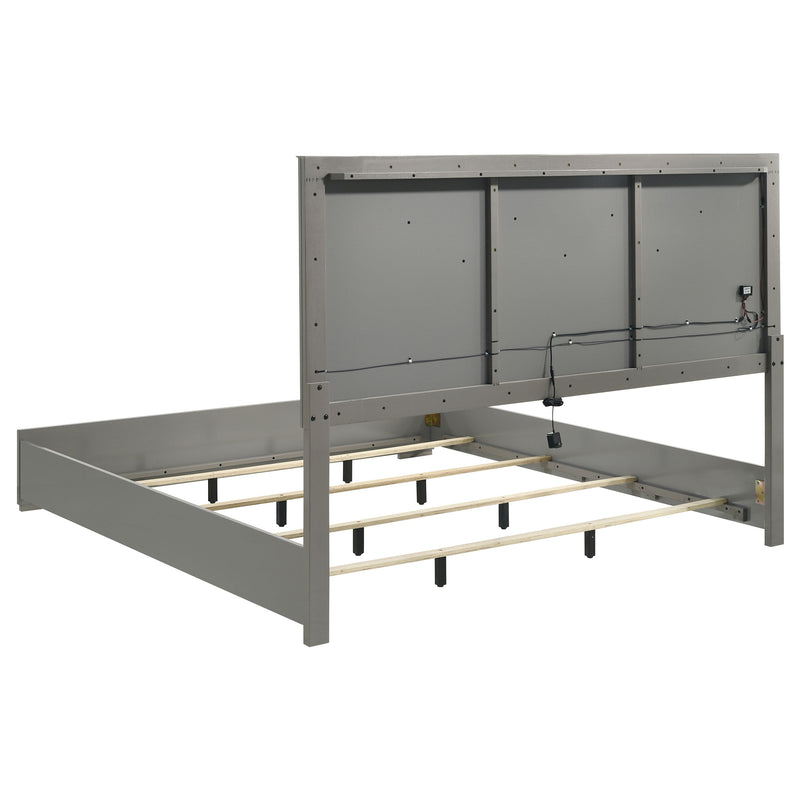 Juego de dormitorio Ives blanco de alto brillo