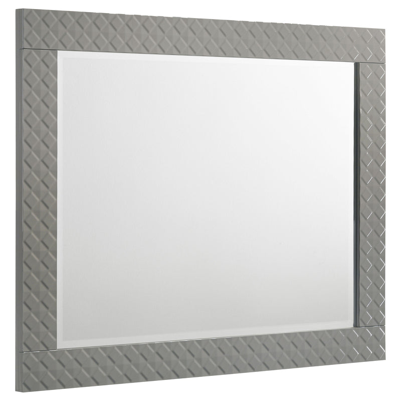 Juego de dormitorio Ives blanco de alto brillo