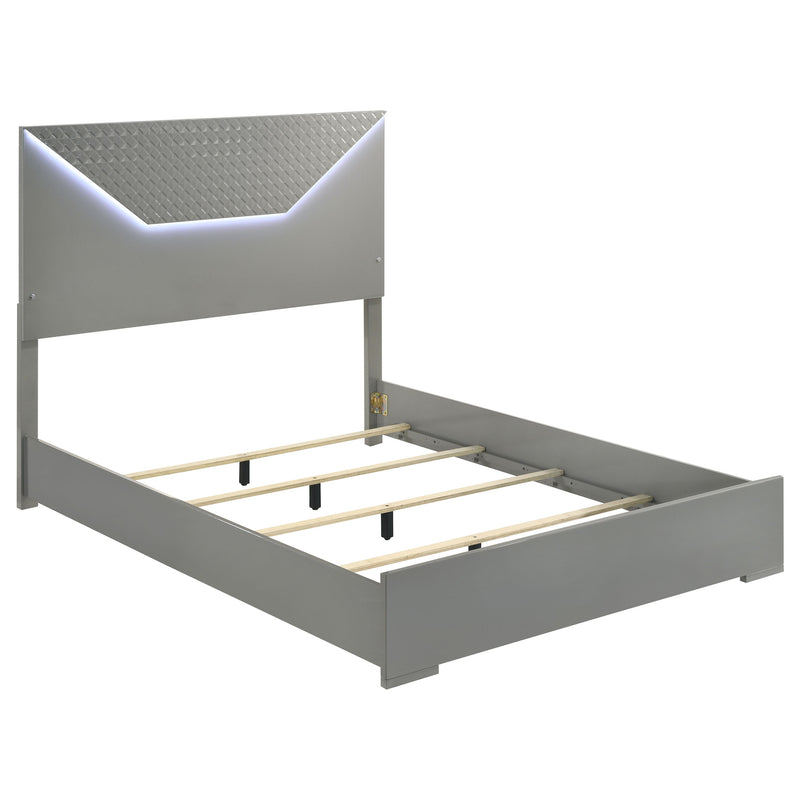Juego de dormitorio Ives blanco de alto brillo
