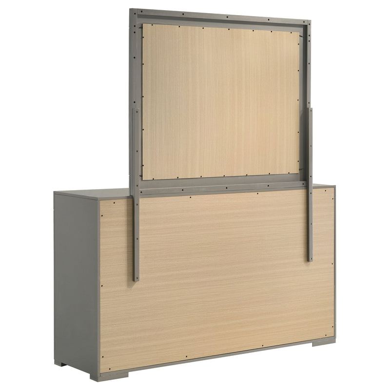 Ives 6-drawer Dresser and Mirror High Gloss