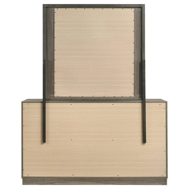 Fenwick 9-drawer Dresser with Mirror Grey Oak