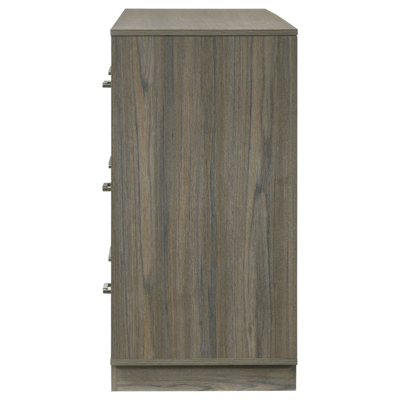 Cómoda de 9 cajones Fenwick en roble gris