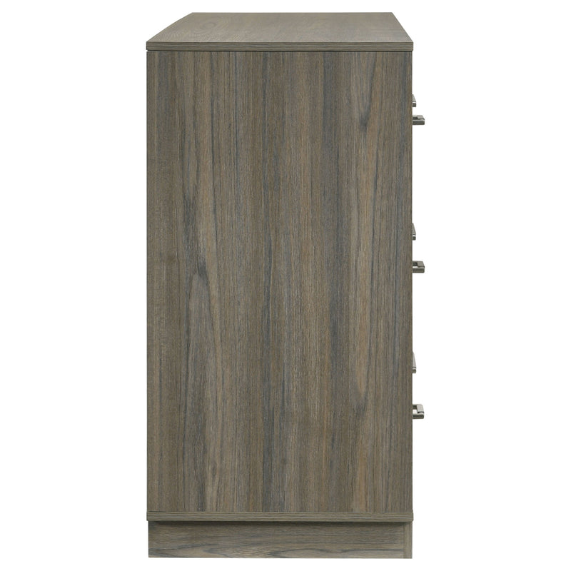 Cómoda de 9 cajones Fenwick en roble gris