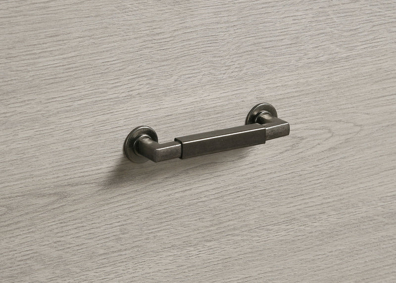 Cómoda Fenwick de 4 cajones Roble Gris