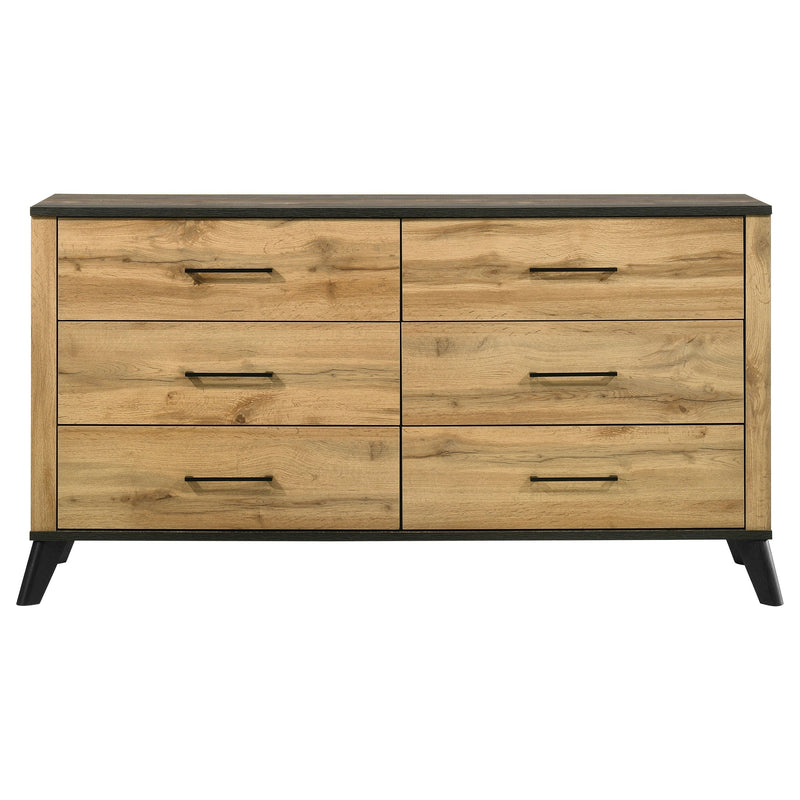 Cajonera Kaywood de 6 cajones de pino natural