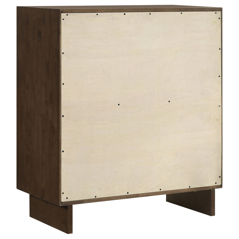 Cómoda de 4 cajones Glenwood Marrón Cálido