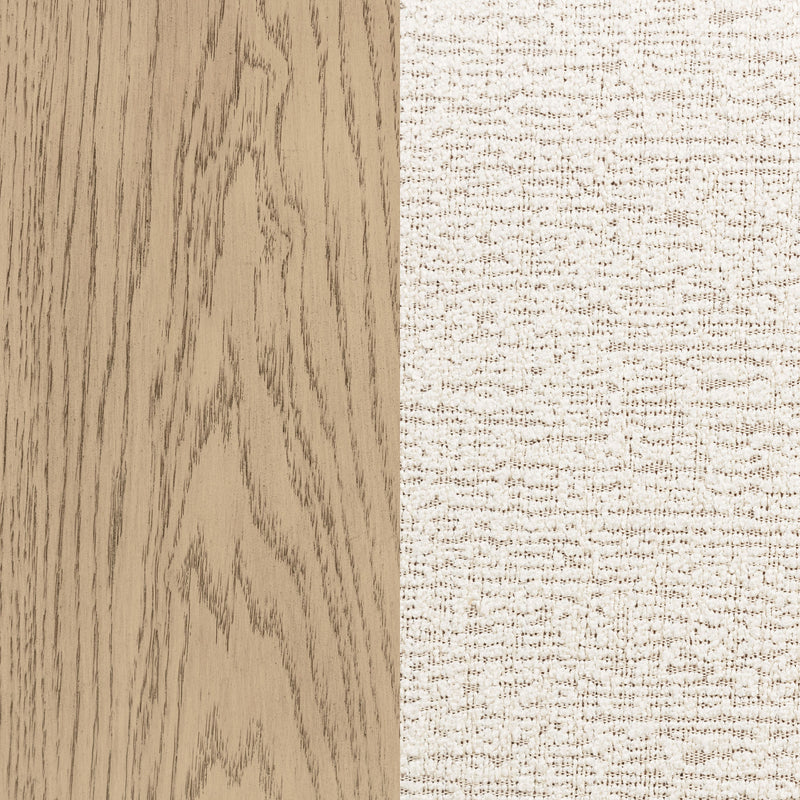 Kailani Cama con alas de 52 pulgadas, roble beige
