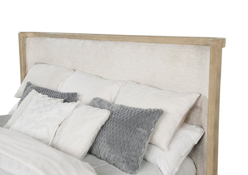 Kailani Cama con alas de 52 pulgadas, roble beige