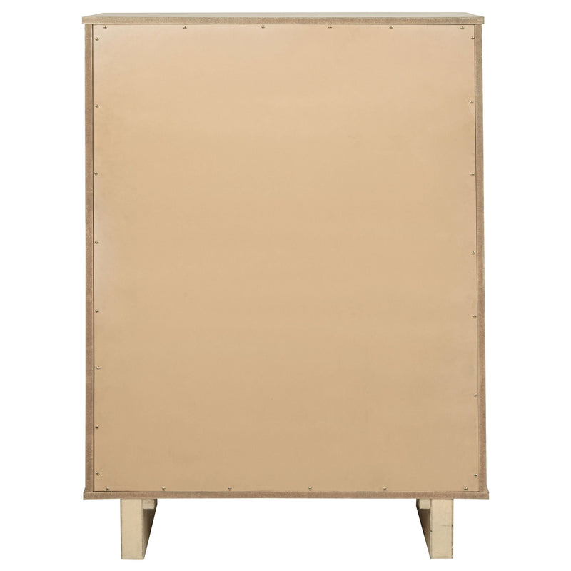 Cajonera de dormitorio Kailani de 5 cajones roble beige