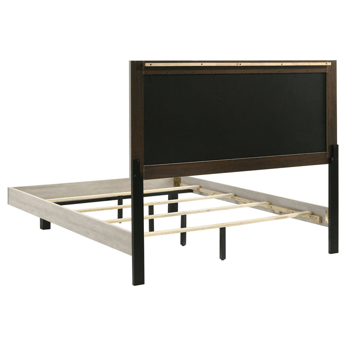 Trenton 54-inch Wood  Panel Bed Rustic Cream
