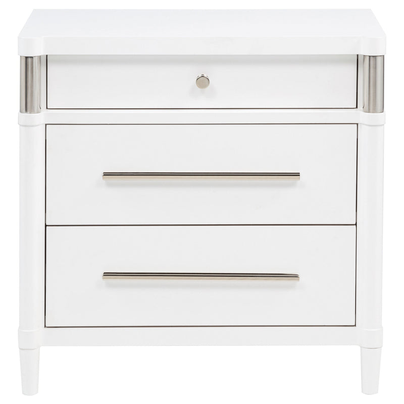 Gracemont 3-drawer Bedroom Nightstand Bedside Table White