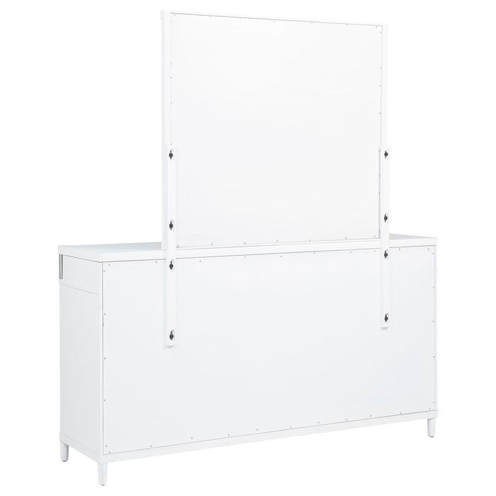 Gracemont 8-drawer Bedroom Dresser with Mirror White